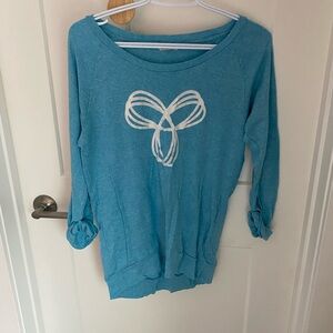 TNA Sky Blue Long Sleeve with White Design